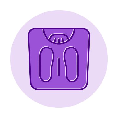 Ağırlık Ölçekleme simge vektör illüstrasyon grafik tasarımı