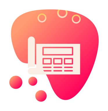 Şablon simgesi, vektör illüstrasyonu basit tasarım