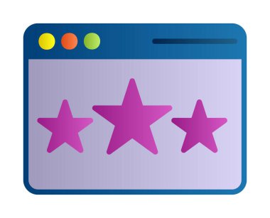 Web sayfası Geri bildirim simgesi, vektör illüstrasyonu