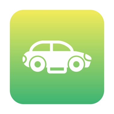 Araba düz simgesi. Vektör çizim 