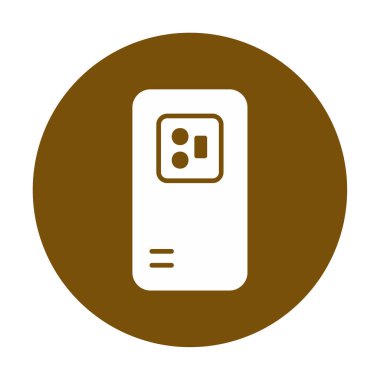 Mobil Arka Kamera simgesi, vektör illüstrasyon tasarımı