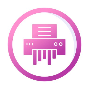 kağıt öğütücü makinenin vektör çizim