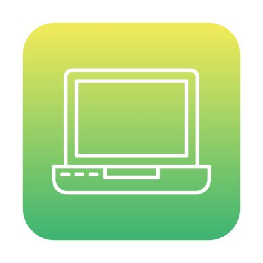 dizüstü bilgisayar simgesi, vektör illüstrasyonu basit tasarım 