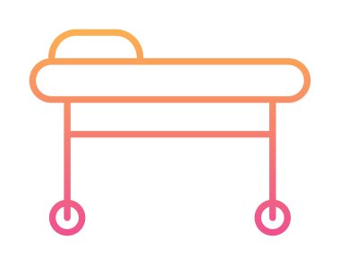 Sedye ağ simgesi, vektör illüstrasyonu