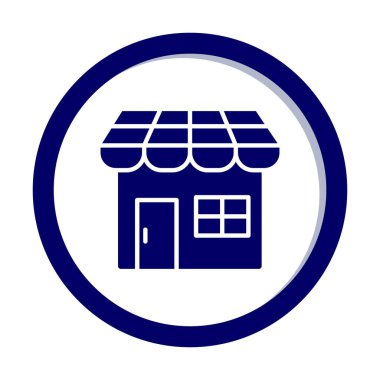 Dükkanı web simge vektör çizim