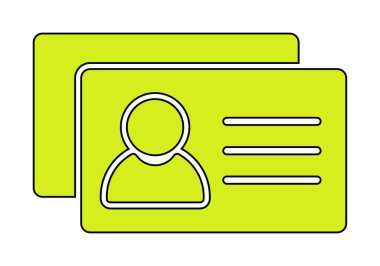 İş Kartları arka planda basit web simgesi. 