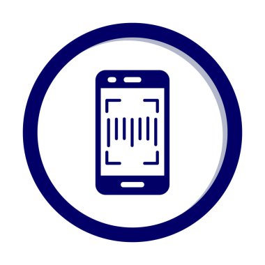  Tarayıcı düz renk çizgisi vektör resimli akıllı telefon  