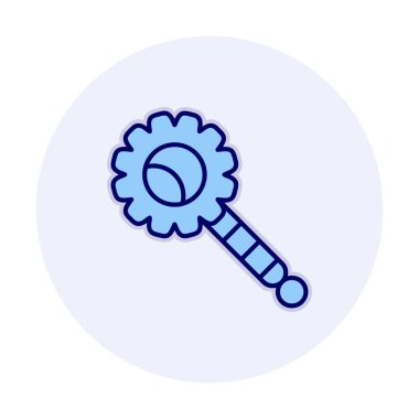 Çıngırak modern simgesinin vektör çizimi