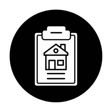 House Preview modern simgesinin vektör illüstrasyonu                          