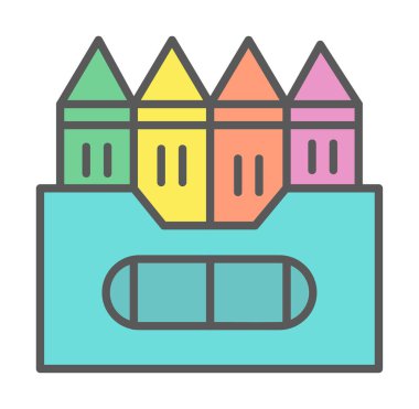 Basit Boya Simgesi, vektör illüstrasyonu