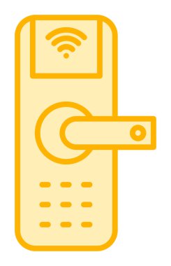 Akıllı Kapı simgesi vektör çizimi