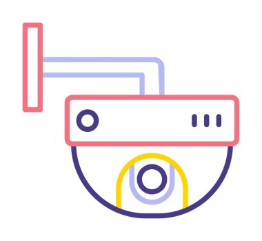 Gözetleme. Web simgesi basit illüstrasyon