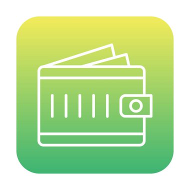 cüzdan vektör simgesi basit illüstrasyon