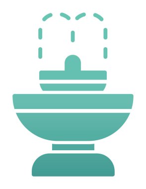 fıskiye ikonu vektör illüstrasyonu