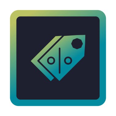 Etiket. Web simgesi basit illüstrasyon                