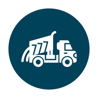 Vektör Tasarımı Çöp Kamyonu Simgesi Biçimi