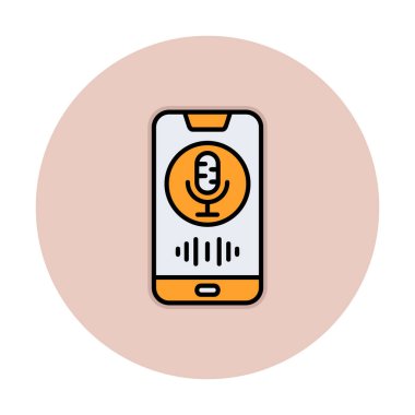 Taslak akıllı telefon simgesi arkaplanda izole edildi