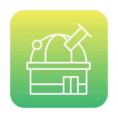 Uzay Gözlemevi simgesinin vektör çizimi                