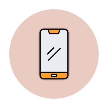 akıllı telefon simgesi, vektör illüstrasyonu basit tasarım
