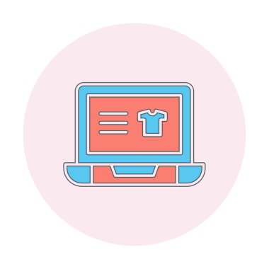 Projeniz için çevrimiçi alışveriş simgesi