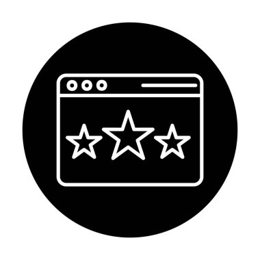 Web sayfası Geri bildirim simgesi, vektör illüstrasyonu