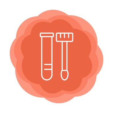 Örnek test web simgesi, vektör illüstrasyonu