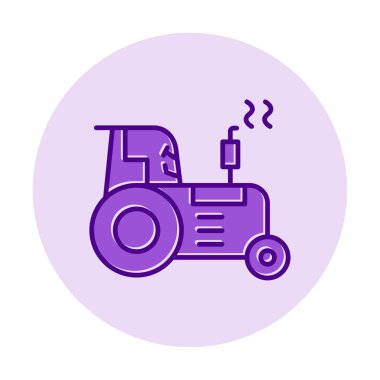 Traktör simgesi web çizimi