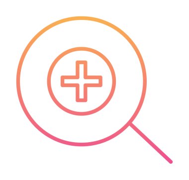 yakınlaştırma simgesi, vektör illüstrasyonu basit tasarım