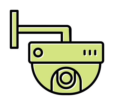 Gözetleme. Web simgesi basit illüstrasyon