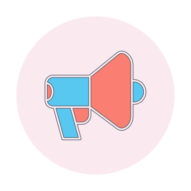 megafon simgesi, vektör illüstrasyonu