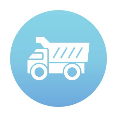 Vektör Tasarımı Çöp Kamyonu Simgesi Biçimi