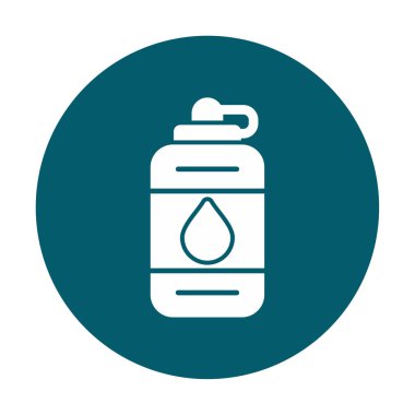 Su şişesinin ağ basit illüstrasyonu