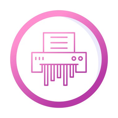 kağıt öğütücü makinenin vektör çizim