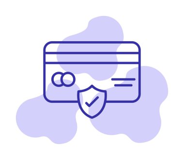 Basit ödeme finans simgesi, vektör illüstrasyonu