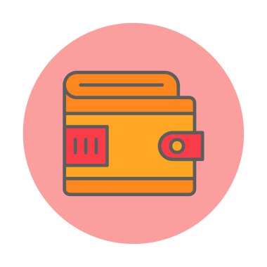 cüzdan vektör simgesi basit illüstrasyon