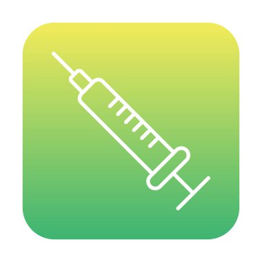 Enjeksiyon Virüsü simgesinin vektör çizimi