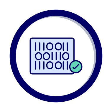 Bitiş noktası simgesi vektör illüstrasyonu