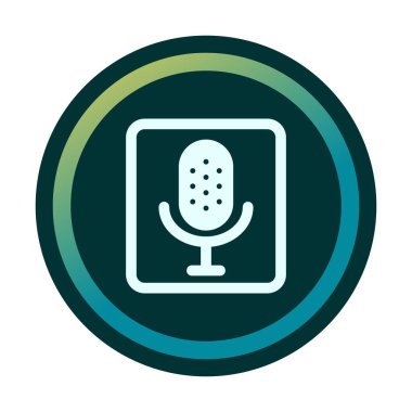 ses kaydı vektör simgesi