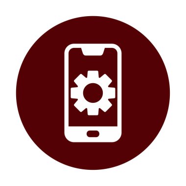 Mobil Ayar Simge vektör çizimi