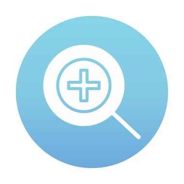 yakınlaştırma simgesi, vektör illüstrasyonu basit tasarım