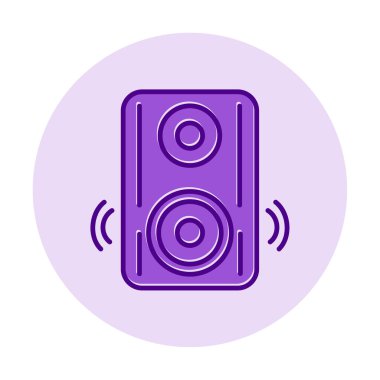 hoparlör simgesi, vektör illüstrasyonu basit tasarım