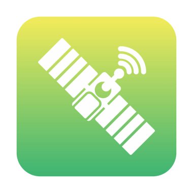 Uydu Simgesi, vektör illüstrasyonu