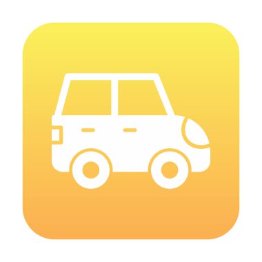 Araba düz simgesi. Vektör çizim 