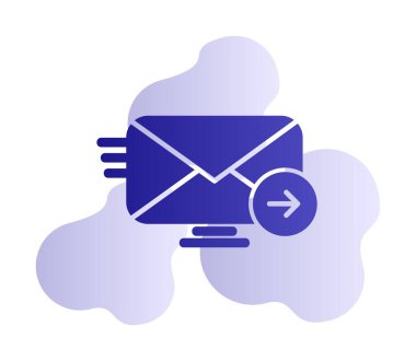 zarf, posta simgesi vektör illüstrasyonu