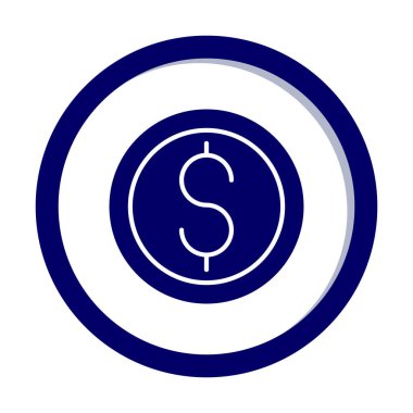 Dolar para simgesi, vektör illüstrasyonu