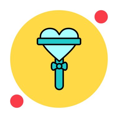 Beyaz arkaplanda lolipop vektör çizimi