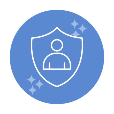 Hesap koruma simgesi vektör illüstrasyonuName