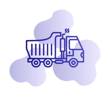 Vektör Tasarımı Çöp Kamyonu Simgesi Biçimi