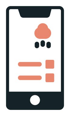 Telefon Hava Durumu Hava Durumu ikonu vektör illüstrasyon grafik tasarımı                                  