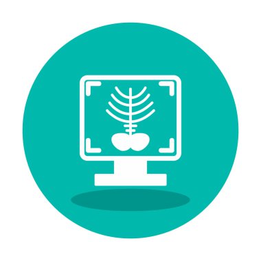 X-ray Bone ikon vektör çizimi